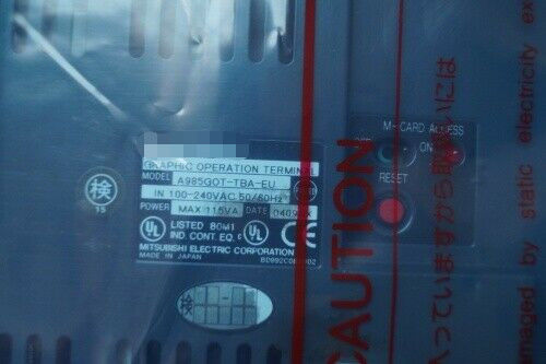 A985-GOT-TBA-EU​ OPERATOR INTERFACE 12.1 INCH 50/60 HZ 115 VAC 0