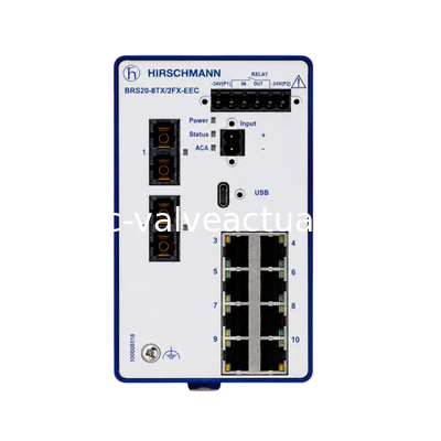 Dobra cena. Hirschmann BRS20-8TX/2FX-EEC Zarządzany Przemysłowy Przełącznik Ethernet 8TX + 2FX Włókno w sieci