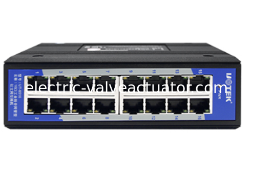 Dobra cena. UOTEKUT-6516 16-portowy niezarządzalny przełącznik Ethernet przemysłowy 10/100M szerokotemperaturowy przełącznik sieciowy na szynę DIN w sieci