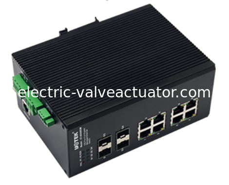 Dobra cena. UOTEK UT-66408GM 8GE + 4G w pełni gigabitowy zarządzalny przemysłowy przełącznik Ethernet L2 przełącznik zarządzania siecią w sieci