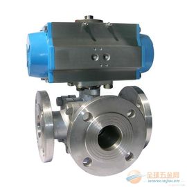 Dobra cena. Small Three-Way Ball Power Station Valve With Pneumatic Actuator w sieci